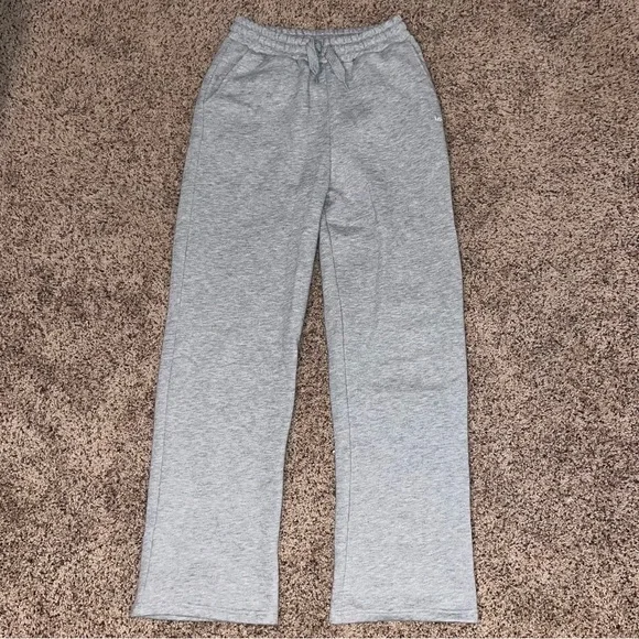 Grey Straight Leg Sweatpants - Picture 4 of 5